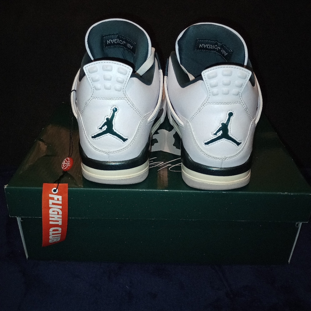 IOB EUC Air Jordan 4 Oxidized Green Mens size 9.5 - Picture 6 of 15